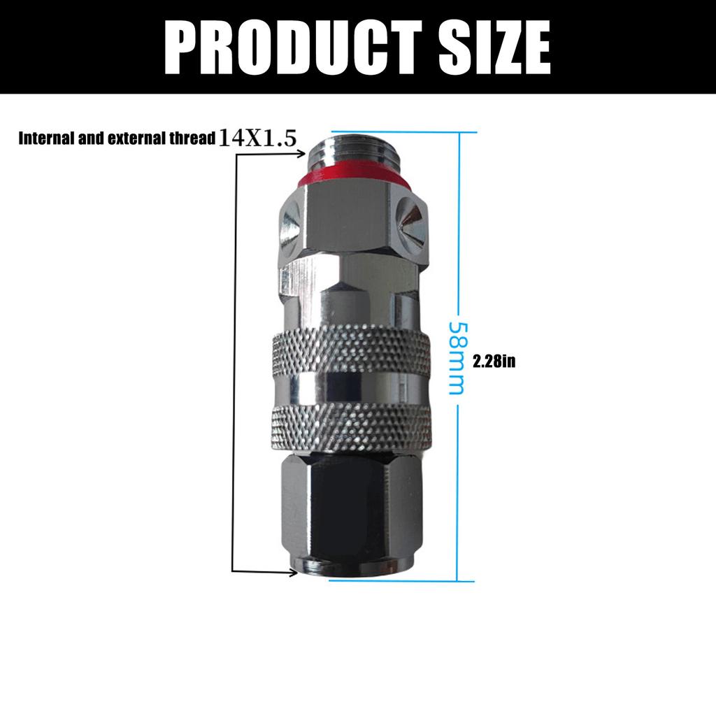 Адаптер из нержавеющей стали для быстрого соединения с распылителем и подключением к источникам воды для полива сада и газона