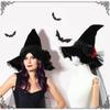 Party Decoration Gothic Queen Mesh Hat Halloween Cos Artificial Flower Dress Hats  Halloween