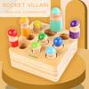 Matching Peg Doll with Pedestal Montessori Todler 2 To 3 Yrs Color Puzzle Sorter Sorting Colors Puzle Game