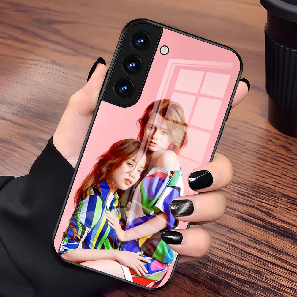 Чехол для телефона F-Freen И B-Becky Для Samsung A56 A36 A26 A16 A15 A25 A35 A55 A14 A34 A24 A54 Стеклянный чехол
