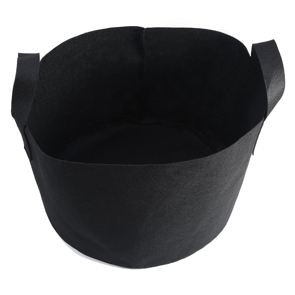Черный Растения Растениеводство Мешок Овощи Цветы Аэрация Посадка Горшок Контейнер (10 галлонов 28 x 40 см)