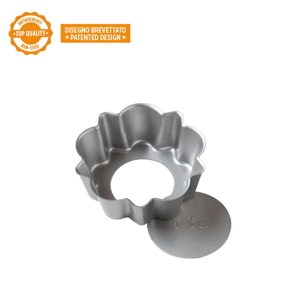 Mini Forma Metalowa Do Tarty Mazurka 8 Cm Decora