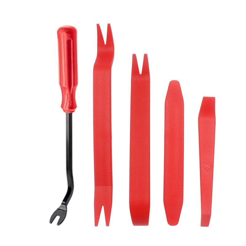 Набор из 5 предметов для снятия автомобильной аудиосистемы/панелей салона: 4 монтировки и 6-дюймовая отвертка