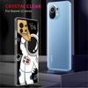 Прозрачный чехол с милым астронавтом для Xiaomi Mi Poco X3 NFC M3 Pro F3 F1 11 Lite 12 Note 10 11T 9T, прозрачный чехол для телефона