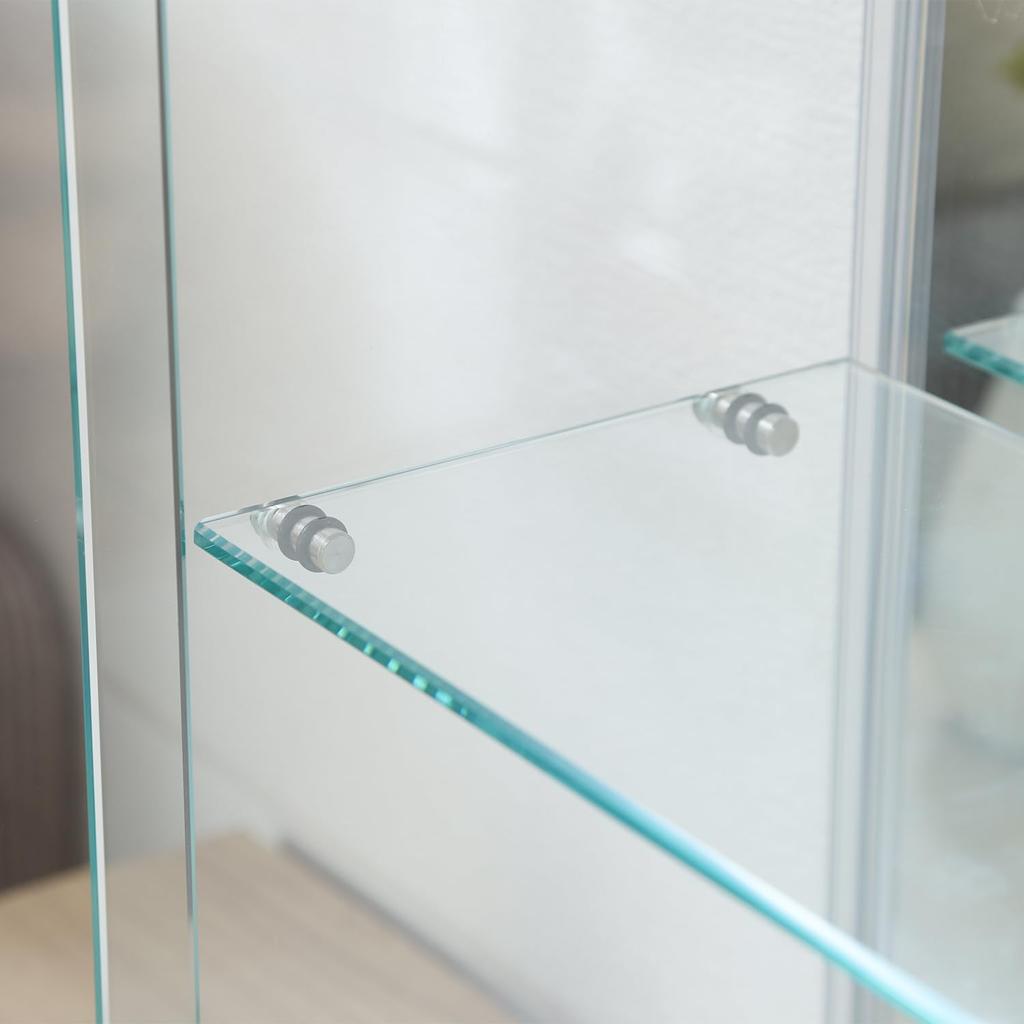 Fuji Boeki Tabletop Collection Case Figure Case 2 Tiers Rear Mirror Ширина x Глубина 20 x Высота Сборка Продукт Белый 63946 42.5 42.5см