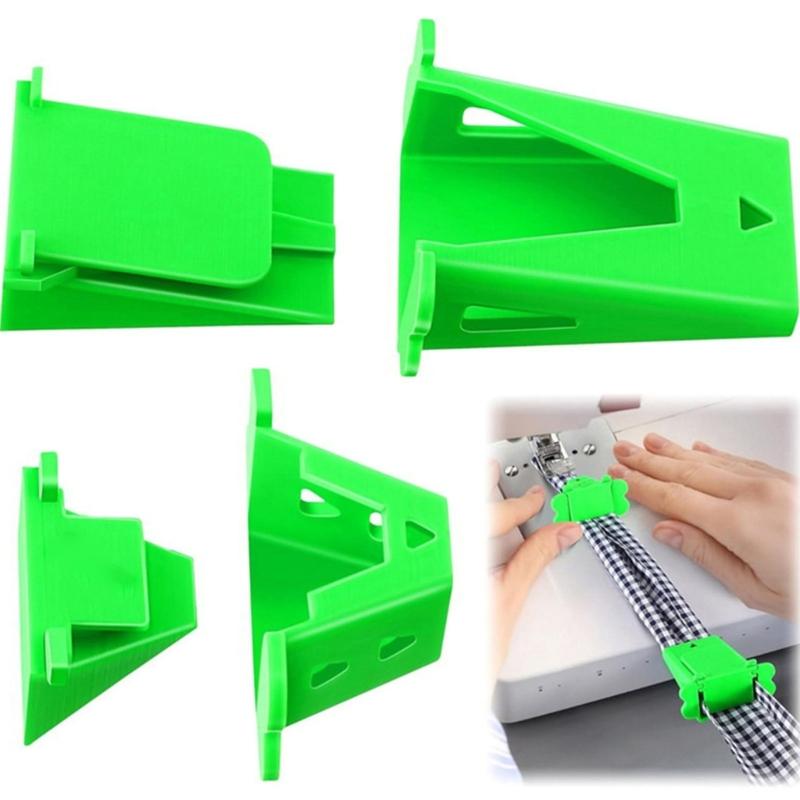 4Pcs Professional Fabric Tube Maker Plastic Sewing Rolling Tool For Handmade Bedding Rug Making Knitting Craft Project