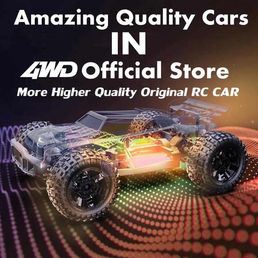 swpzb8 Super Brushless 80KM or 50KM/H 4WD RC Car With LED Remote Control Cars High Speed Drift Racing 4x4 Off Road Truck Kid Adult Toy