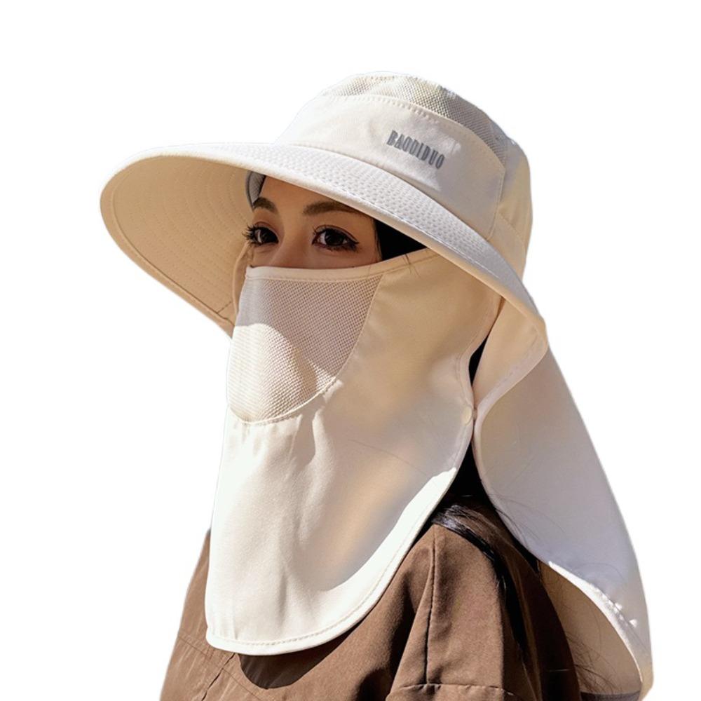 Маска для лица Женская шляпа от солнца Маска для выреза горловины Шляпа для сбора чая Кепка для работы в поле Кепка-маска для лица Работа в поле