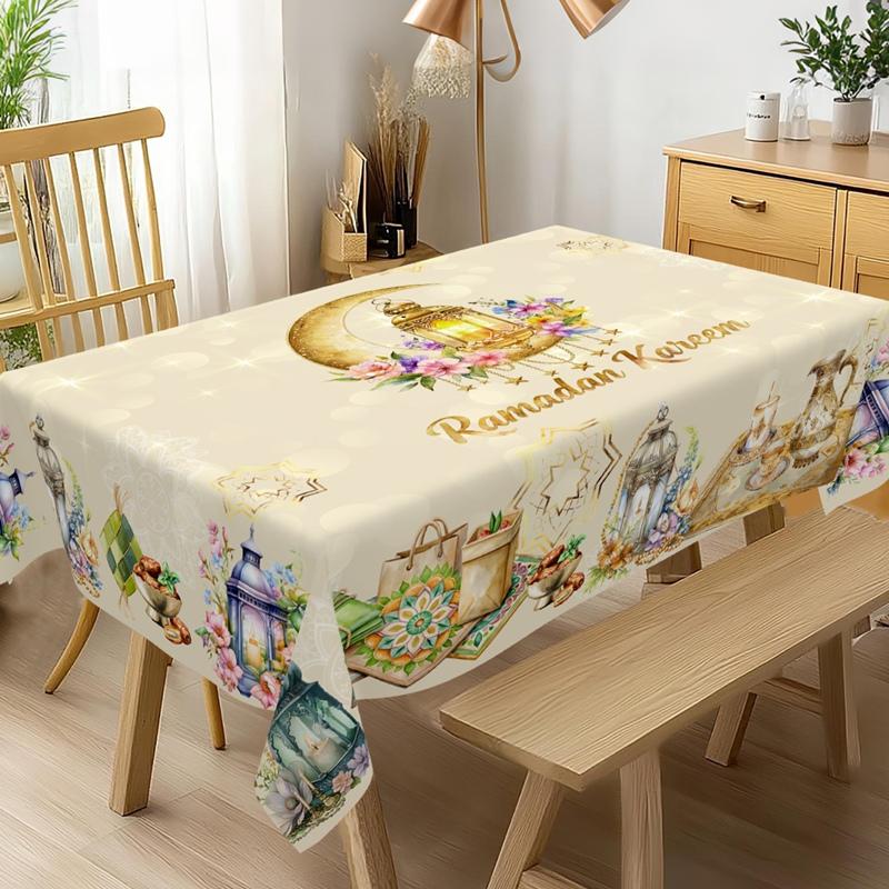 Ramadan Decor Tablecloth EID Mubarak Decor For Home 2026 Ramadan Kareem Islamic Muslim Party Eid Al Adha Gifts Happy Eid Al Fitr