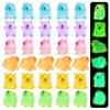 30 Pack Luminous Capybara Figures Colored Mini Resin Capybaras Glow In The Dark Miniature Capybara Tiny Little Small Animal Toys