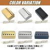 TIGRE BLANC Крышка звукоснимателя Humbucker Гитара электрическая Les Paul Double Coil Custom Parts 6 отверстий Gold 50 мм