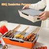 Barbecue Insulation Furnace Heating Skewer Baking Tray Candle Alcohol Heating Plate for Grilled Fish Lamb Skewers BBQ Supply