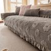 Living Home Нескользящие подушки для дивана Чехлы для дивана Зимние чехлы из вельвета Shu Толстые пушистые коврики для дивана