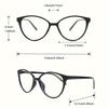 2/3 Pack Fashion Retro Anti-Blue Light Pochromic Glasses Classic Cat Eye Triangle Eyeglasses