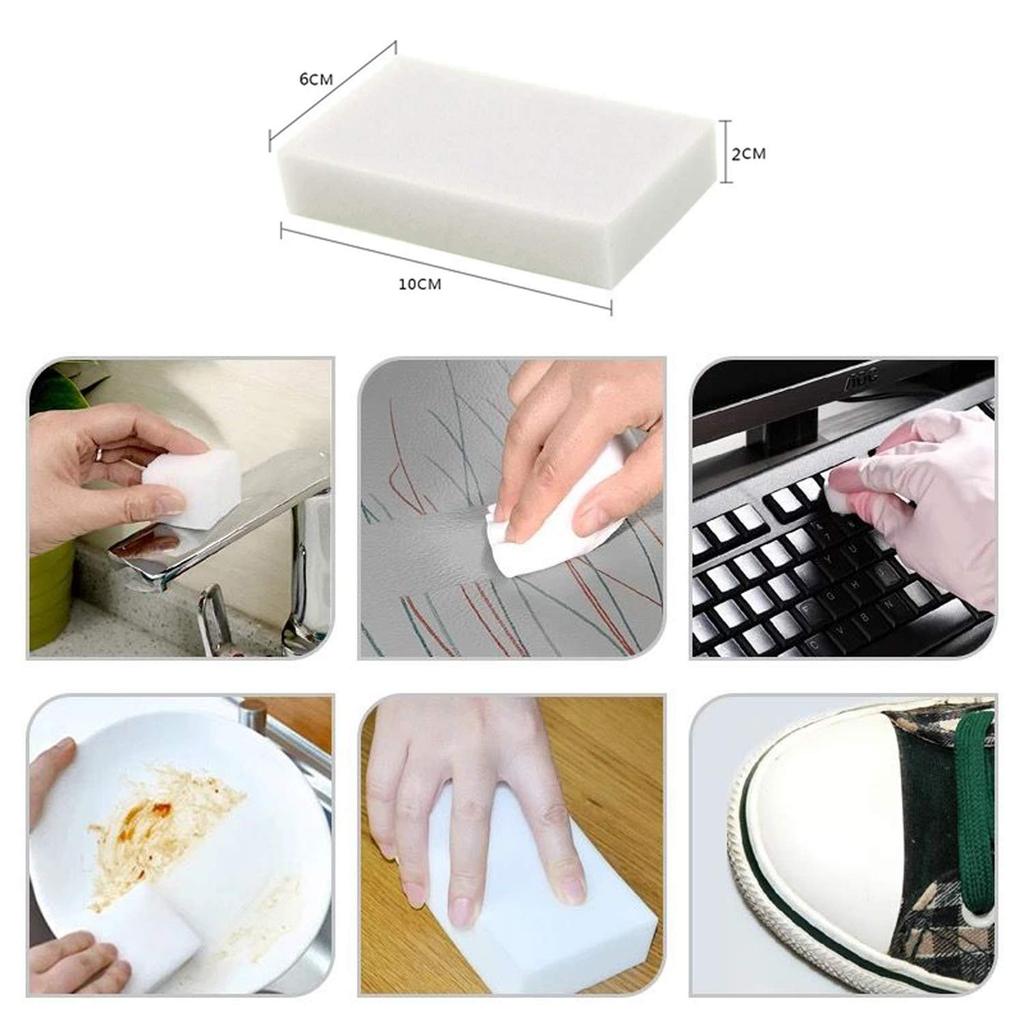 5-100Pcs Nano Cleaning Magic Sponges High Density Melamine Effectively Removes Stubborn Dirt Car Motorcycles Cleaning Tools