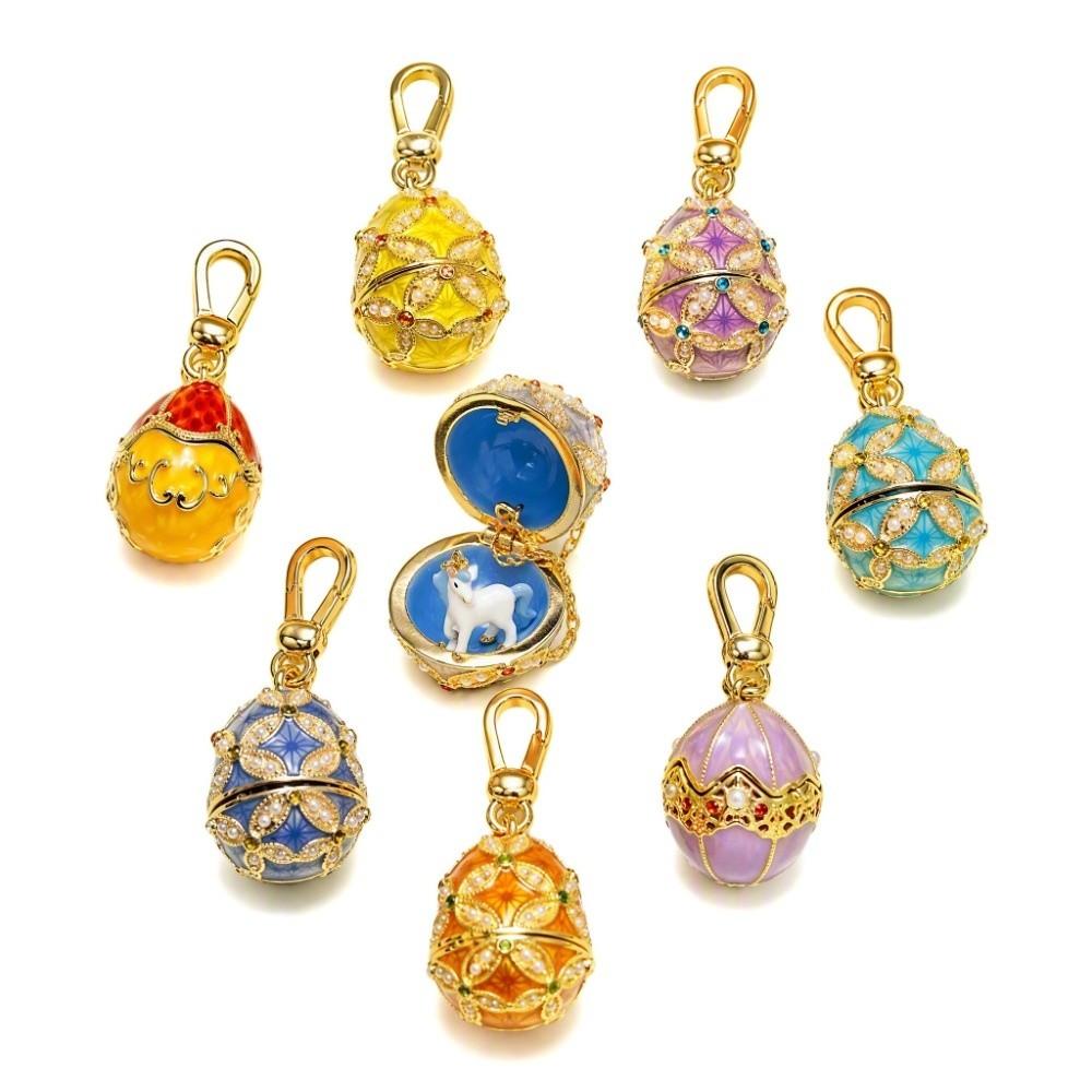 Chinese Style Enamel Egg Pendant Necklace Opened Design Zodiac Pendant Necklace For Women