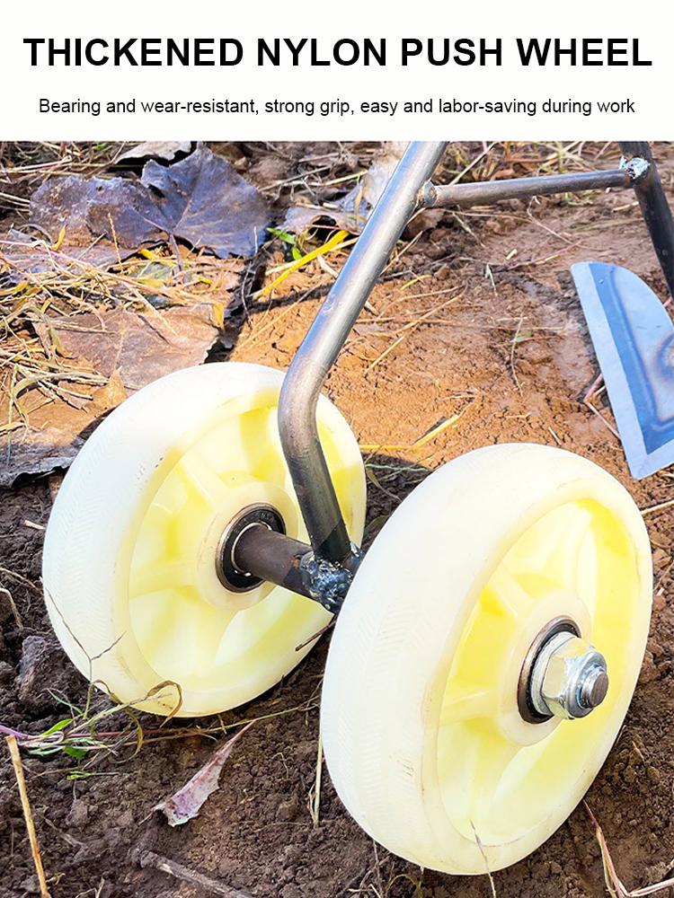 Ручная садовая толкаемая колесная мотыга, бытовая ручная мотыга, садовые мотыги, культиватор, прополка для прополки, рыхления почвы