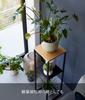 Yamazaki Humidifier Stand, Black, Approx. W25 x D25 x H80cm, Tower, Small ItemPlanter Stand, 5984