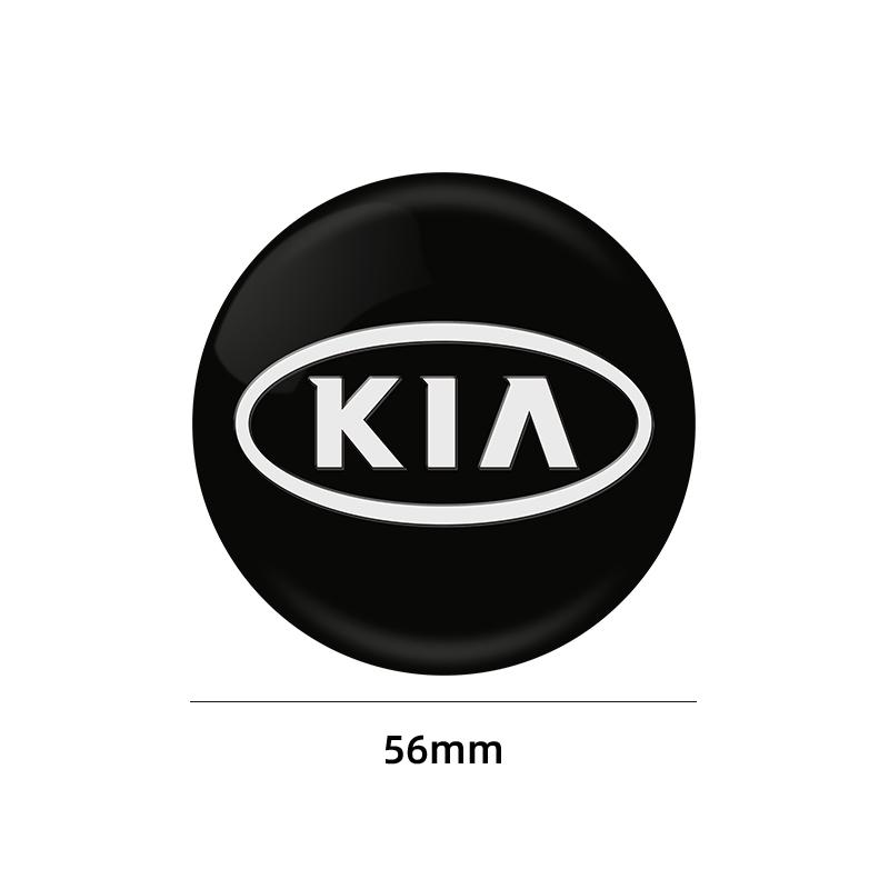 AAND1 4pcs 56mm Car Wheel Center Hub Cap Badge Emblem Decal Wheel Sticker For Kia Rio 3 4 Ceed Cerato Sportage Soul Sorento K2 K5 Flip