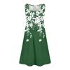 Women's Summer Casual Petal Slim Stripe Pleated Solid Color Dresses