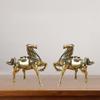 Brass War Horse Small Ornament Home Desktop Decoration Retro Pure Copper Horse Crafts Copper Figurines Enthusiasts Collect