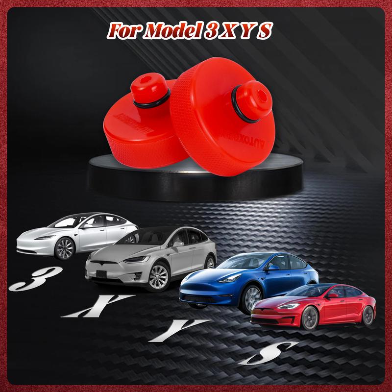 Красная усиленная подкладка для домкрата для Tesla Model 3 Y S X 2017-2024 Полиуретановая резина Адаптер для подъема домкратом Аксессуары Ремонт шин