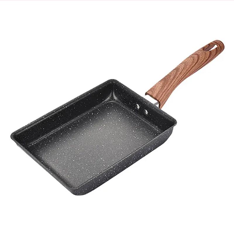 Japanese Omelette Pan Nonstick Egg Pan Skillet Rectangle Tamago Pan Small Egg Frying Pan with Cooking Tools