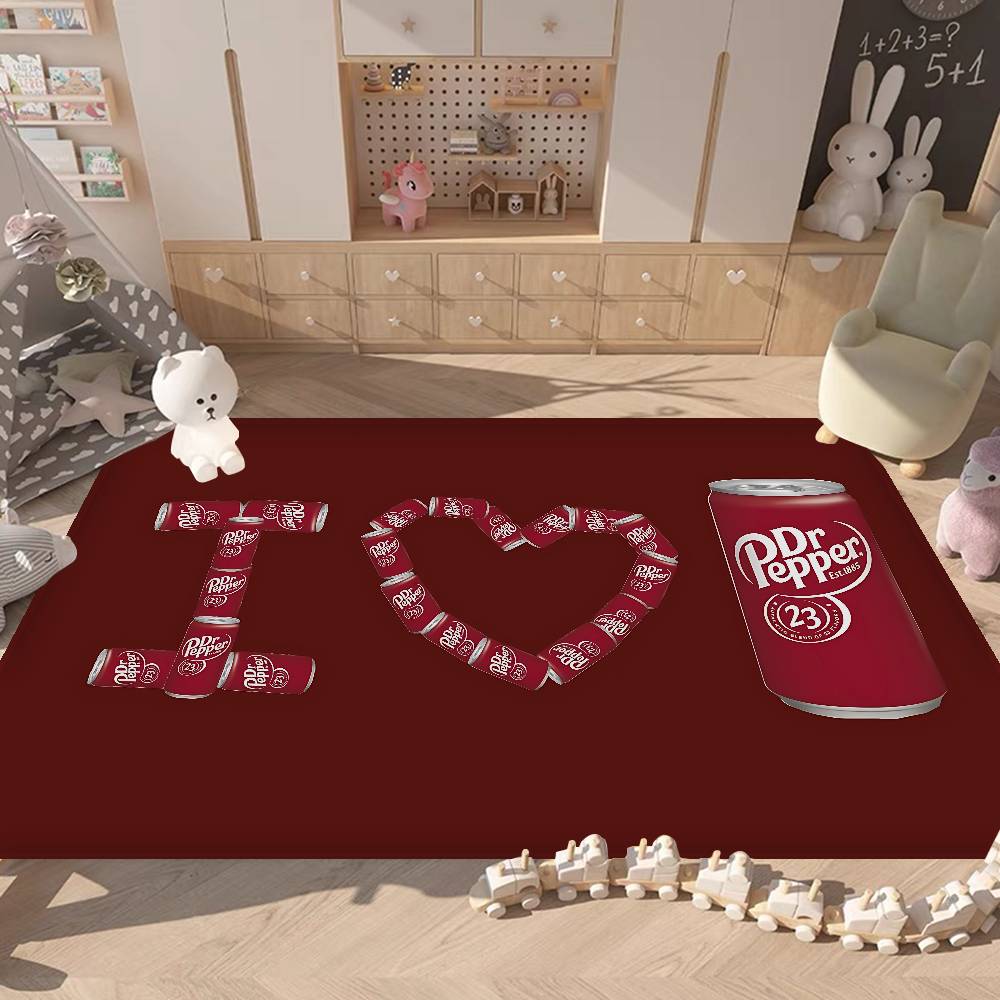 D-Dr Peppers Logo Floor Mat Rectangle Anti-slip Home Soft Badmat Front Door Indoor Outdoor Mat Welcome Doormat