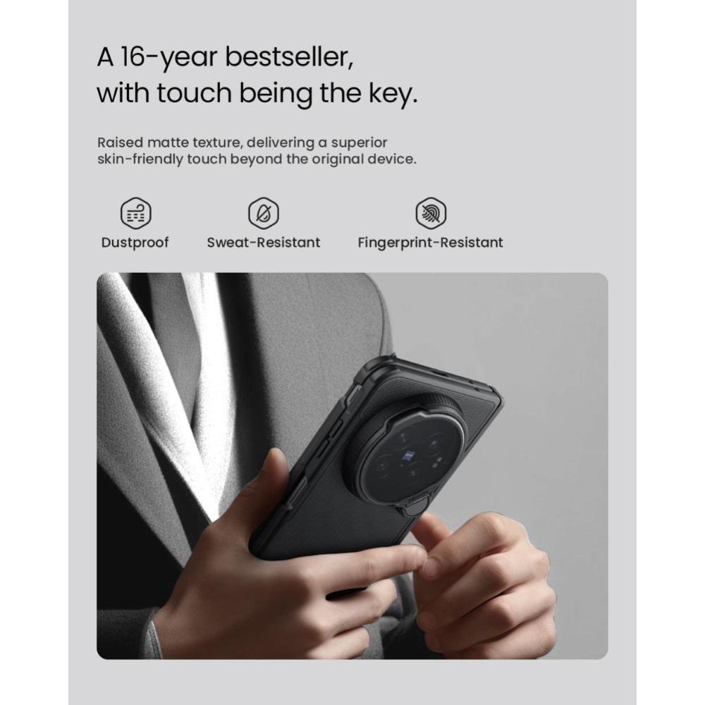 NILLKIN Magnetic Case For Vivo X Fold 6 Fold6 TPU + PC Hard Back Cover Anti-Fingerprint CA4017
