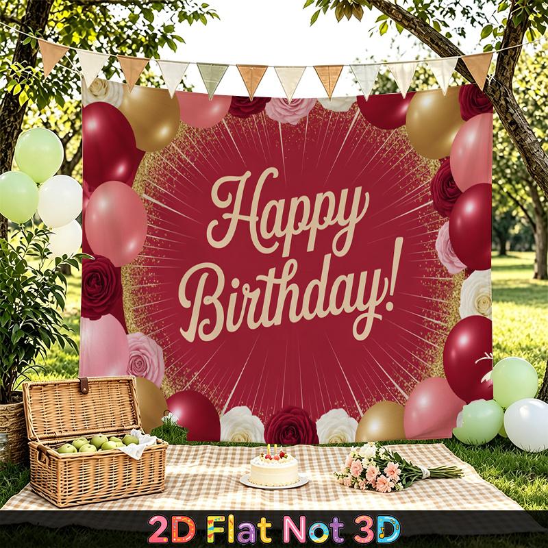 Party Backdrop Floral Photo Booth Background Front Door Decor