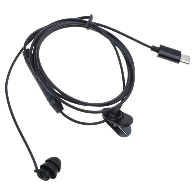 Наушник USB Type C Односторонний наушник Магнитный наушник, Одноухий наушник с микрофонами для путешествий, бега и безопасности