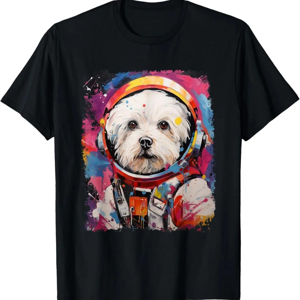 Space Maltese Dog T-Shirt