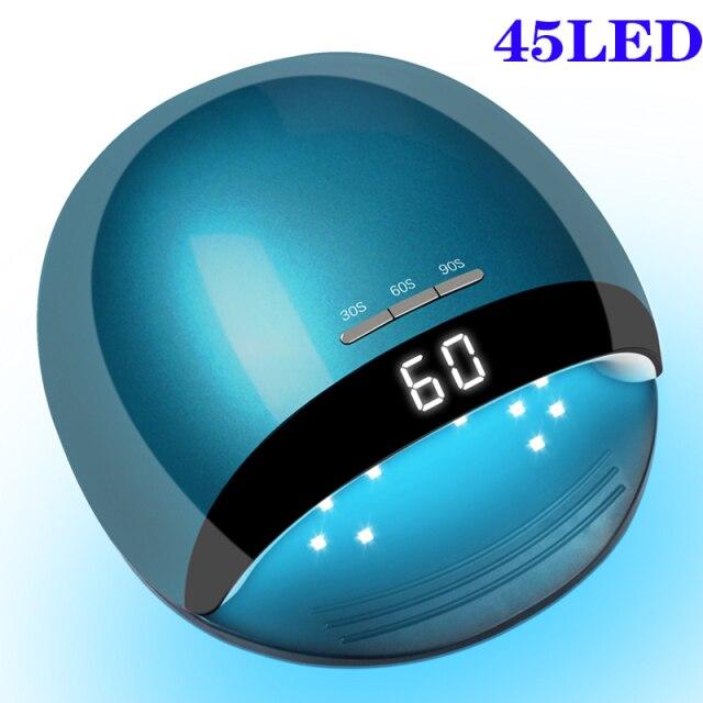 57 светодиодов, большая мощность, сушилка для геля для ногтей, светодиодная УФ-лампа с автоматическим датчиком, режим низкой температуры, сушилка для лака для ногтей, лампа для дизайна ногтей, маникюрная машина