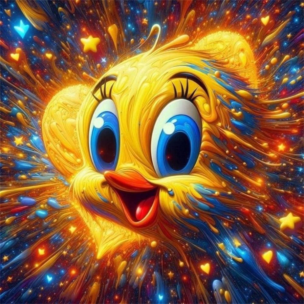 Птичка Твити Желтый канарейка Looney Tunes Мультфильм Алмазная мозаика DIY Вышивка крестом Ручная работа Искусство Подарок Поделки Декор для дома Подарок