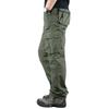 Men's Outdoor Cargo Pants: Loose Fit, Multi-Pocket, Straight-Leg, Large Size.