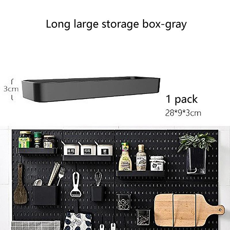 Pegboard Wall Accessories Wall Organizer Mounting Display Diy Pegboard Kit Tool Storage Panel Board Rack Bathroom Kitchen