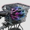 Back Cycle Basket Metal Large Rear Cycle Rack Frame Cycle Rear Shelf Schoolbag Cycle Storage Basket for Bag Backpack Cargo Hard