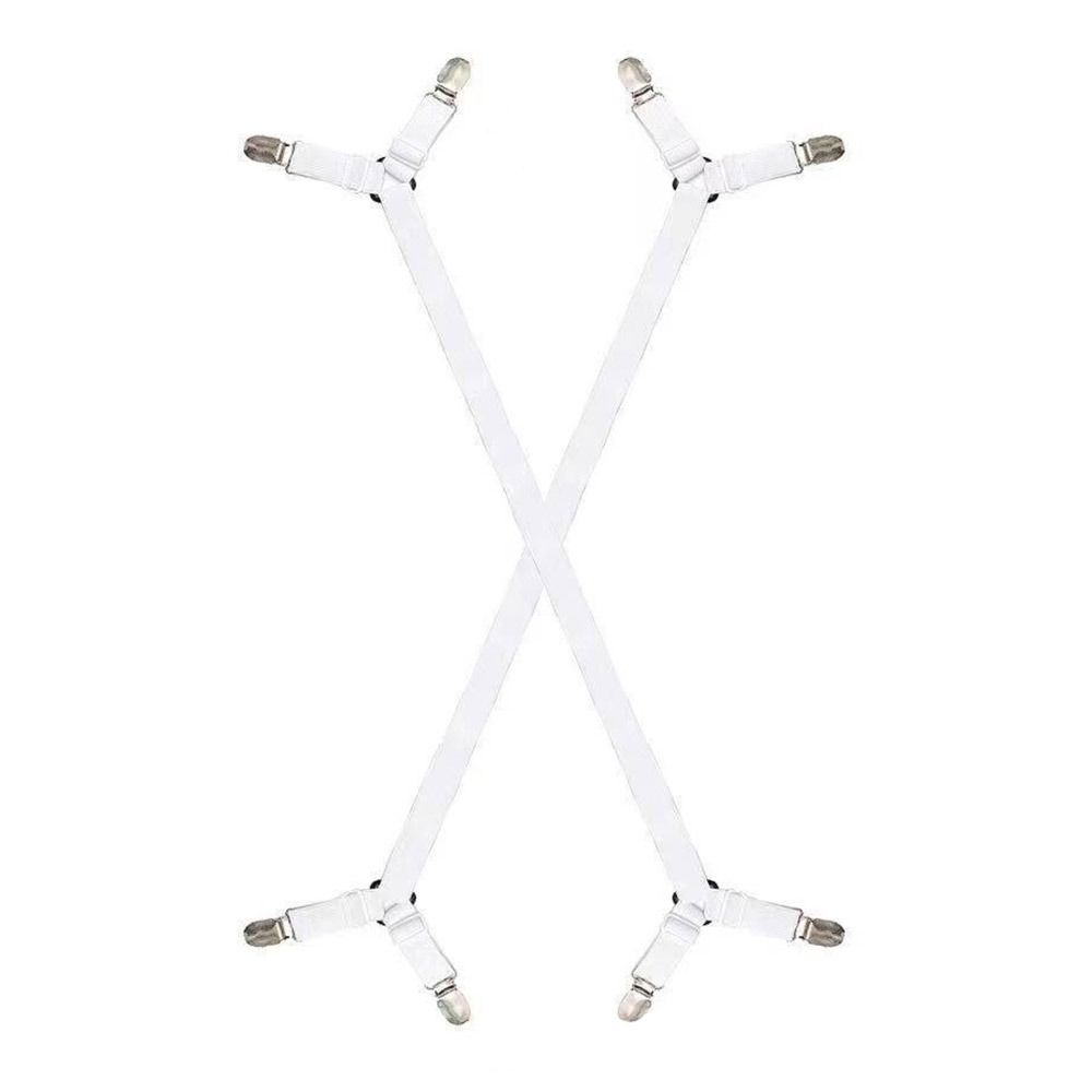 Non-Slip Bed Sheet Holder Adjustable Fixing Strap Grippers Durable Clothes Pegs  Blankets