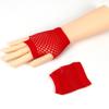 1Pair Womens Short Fishnet Net Gloves Fingerless Mesh Gloves Punk