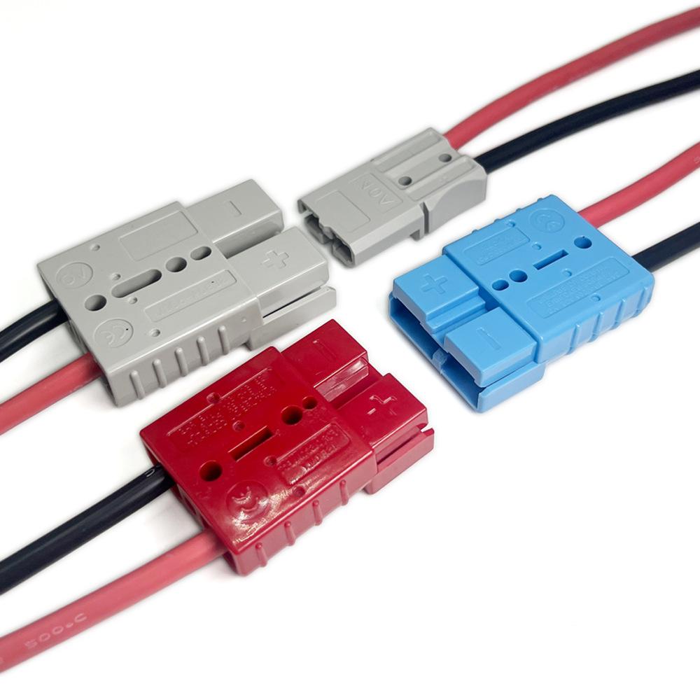 Industrial Charging Cable for Electric Forklift Battery: 50A/175A/350A, 600V Photovoltaic Energy Storage Connector.