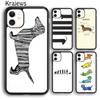 Krajews Dachshund Sausage Dog Lover Heartbeat Phone Case Cover For iPhone 14 5 6s 7 8 Plus XR XS 11 12 13 Pro Max Galaxy S21 S22