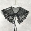 1pc Sexy Lace Fake Collar Shirt Shawl Flower Crochet Neckline Collars Women Detachable Collar Half Shirt Faux Collar Lace Fabric