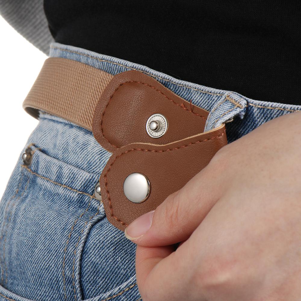 Fashion Boys and Girls Stretch Stretch Canvas Kids belts Waist Belt Buckle-Free Belt