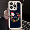 N108 Happy New Year Christmas Desig Soft Angel Eyes Phone Cases for Samsung S23 S24 Ultra S21FE A54 A34 A13 A14 A06 A24 Realme12 OPPO Shockproof Cover