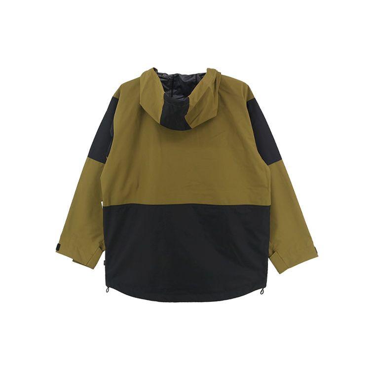 Vans Color Block Casual Warm Windproof Hooded Jacket Men Jacket Olive-Green VN0A54O7ZBN