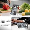 Magnetic Invisible Stand Protective for  Case for For Iphone 17 Air 12 1 14 13 16 Pro Max Plus Matte Shockproof Cover