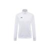 Solid Color Stand Collar Casual Sports Jacket Women Jackets White 21500438-100