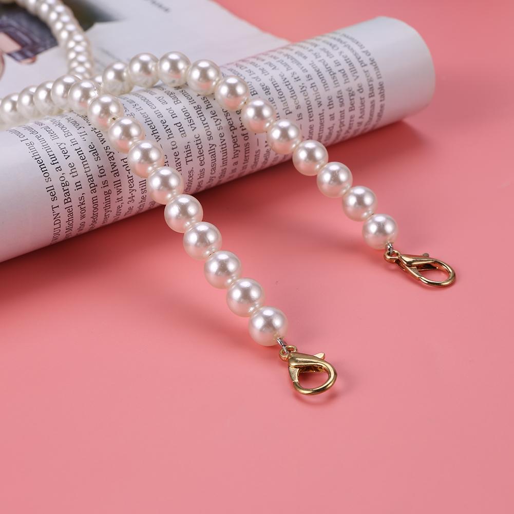 AU Pearl Strap for Handbag Purse Belt Handle Replacement Chain Women Shoulder St
