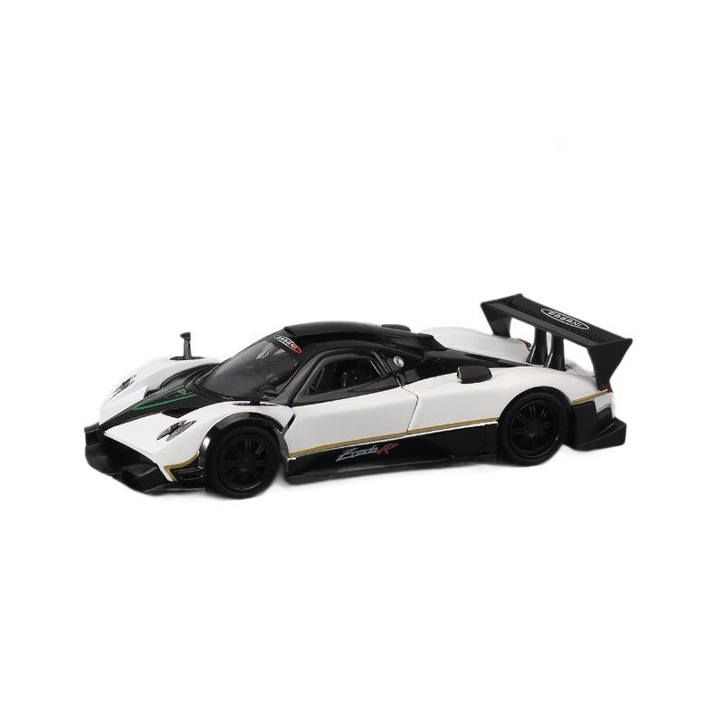 1/32 Pagani Zonda R Модель Игрушечной Машинки RMZ CiTY Металлическая Литая Миниатюра Супер Спортивная Звук и Свет Коллекция С Инерционным Механизмом Подарок для Мальчиков