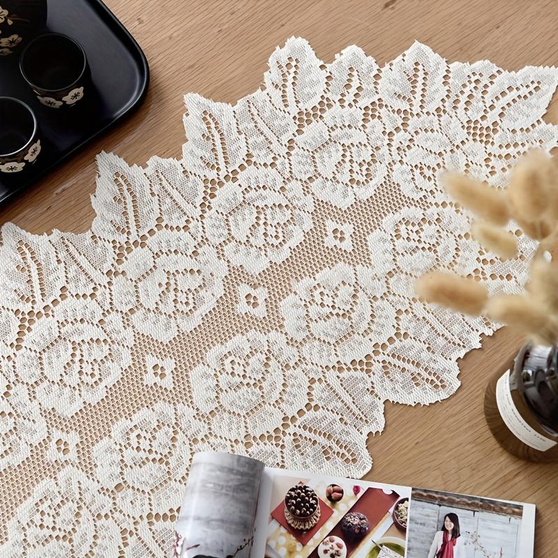 1 шт. Ретро кружевные салфетки, Элегантные в винтажном французском стиле, Вышитые вручную настольные салфетки для украшения домашнего стола